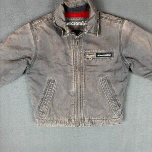 Abercrombie & Fitch Grey and Brown Jacket